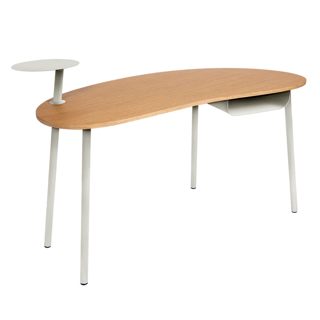 Fermob Nuage Oak Desk in Clay Grey – outdoor desk for hotels & restaurants, Ireland