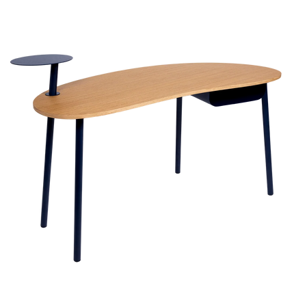 Fermob Nuage Oak Desk in Deep Blue – outdoor desk for hotels & restaurants, Ireland