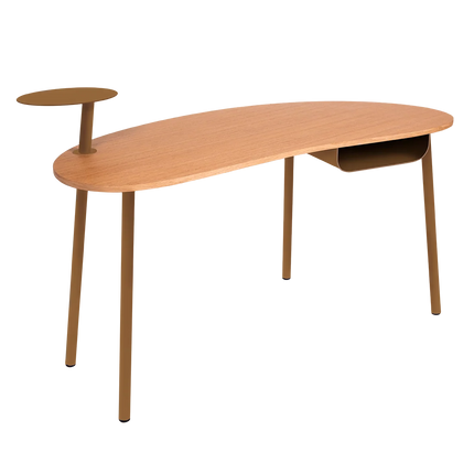 Fermob Nuage Oak Desk in Gingerbread – outdoor desk for hotels & restaurants, Ireland