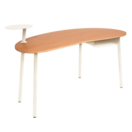 Fermob Nuage Oak Desk in Latte Beige – outdoor desk for hotels & restaurants, Ireland
