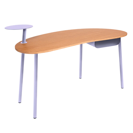 Fermob Nuage Oak Desk in Marshmallow – outdoor desk for hotels & restaurants, Ireland