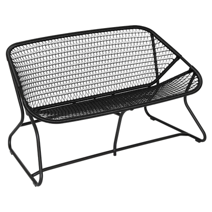Fermob Sixties Bench in Liquorice – outdoor bench for hotels & restaurants, Ireland