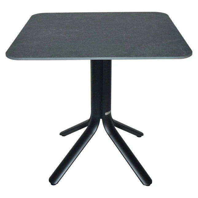 Fermob Stello 4 Bistro Table 80 × 80 cm – Basalt Base, Guatemala Marble Top - CWDH