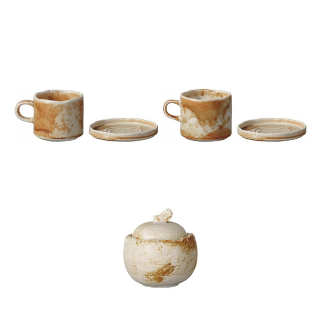 Fine Dine Constancy Coffee Service Set – Cups & Saucers by the Dozen – set contents