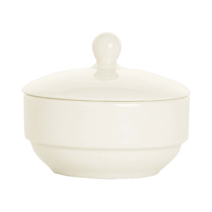 Crema sugar bowl with lid