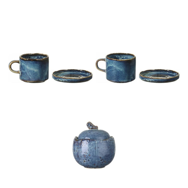 Fine Dine Eminence Coffee Service Set – Espresso & Cappuccino Cups with Saucers by the Dozen + sugar bowl | Hospitality Trade Pack - CWDH
