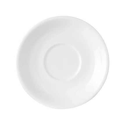 Pure Bianco elegant cappuccino cup saucer, 150mm