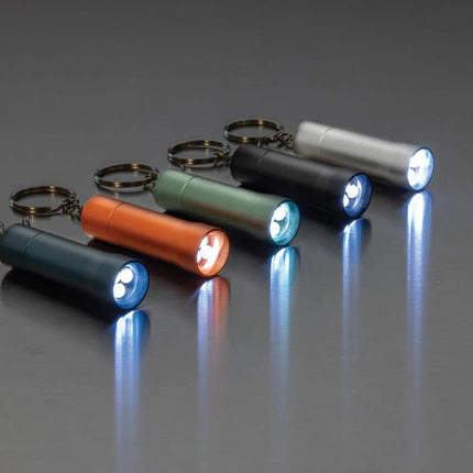 Flash RCS recycled aluminium keychain torch - hospitality