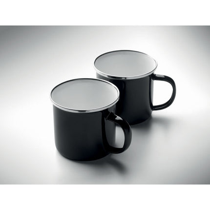 Fleece Blanket & Two Enamel Mugs Gift Set - CWDH