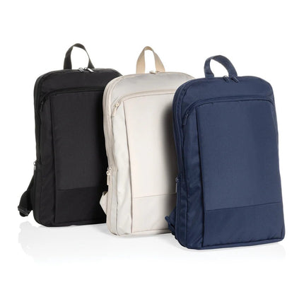 Flex pack Aware™ RPET Expandable Slim 15.6" Laptop Backpack - hospitality