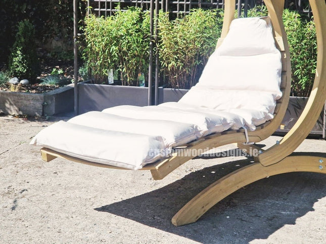 Floating Swing Lounger & Wooden Stand Set - CWDH