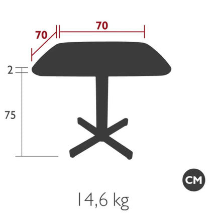 FLORÈS Dining Table 70 x 70 cm - hospitality