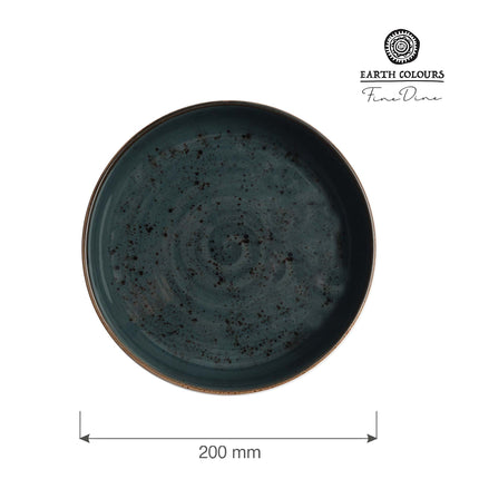 Fine Dine Arando shallow bowl, 200mm, ceramic tableware with smooth design, perfect for serving salads or appetizers.