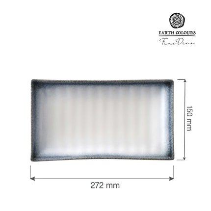 Silk rectangular dish, 272x150mm