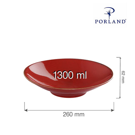 Magma plate on foot , 260x(H)62mm