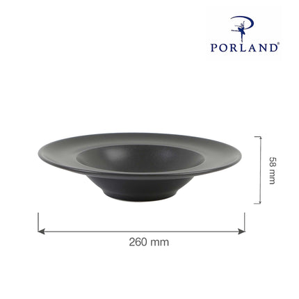 Coal pasta plate, 260mm