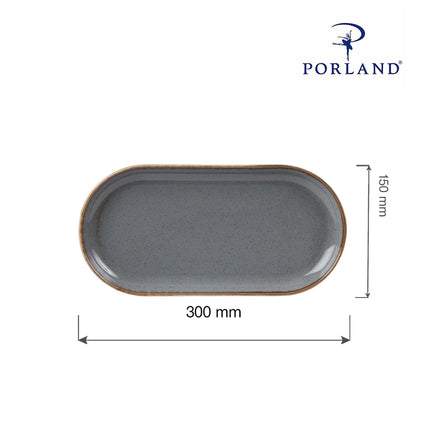 Stone oval platter, 300x150mm
