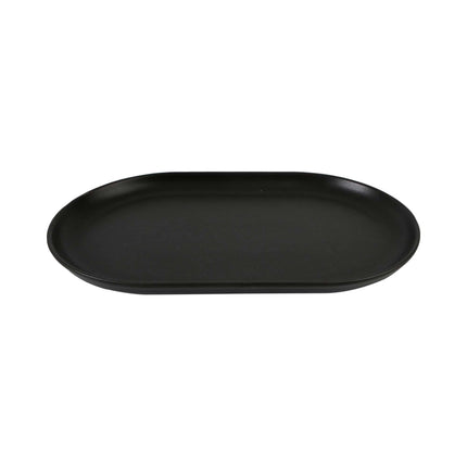 Coal oval platter, 300x150mm