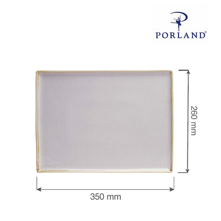 Ashen rectangular tray, 350x260mm