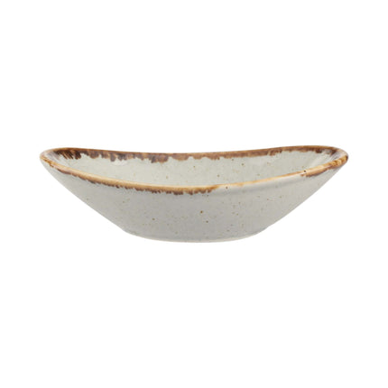 Ashen oval mini dish, 110mm