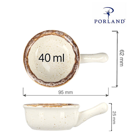 Sand mini dish with handle, 60mm
