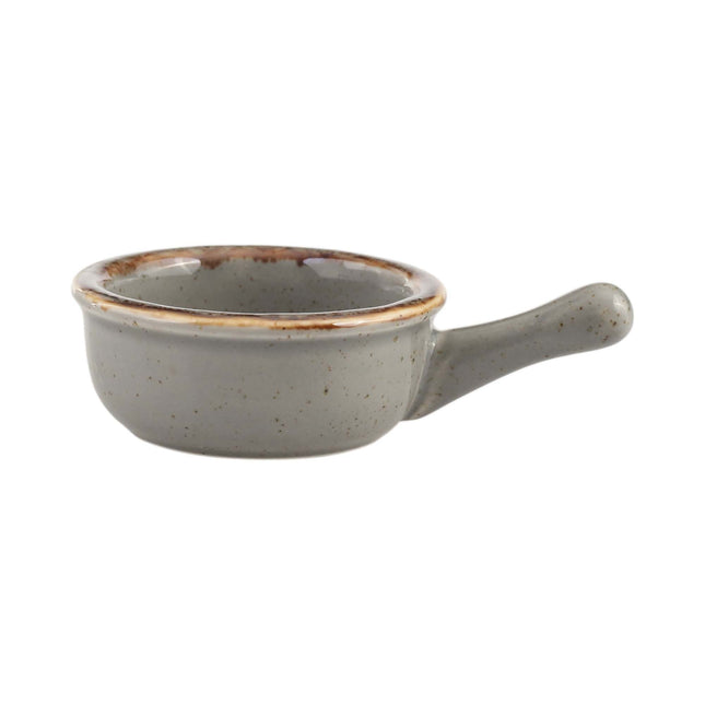 Stone mini dish with handle, 60mm