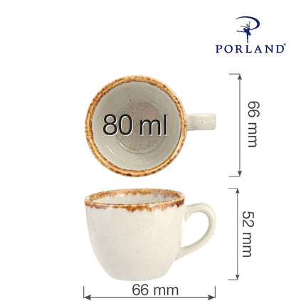 Ashen elegant espresso cup, 80ml