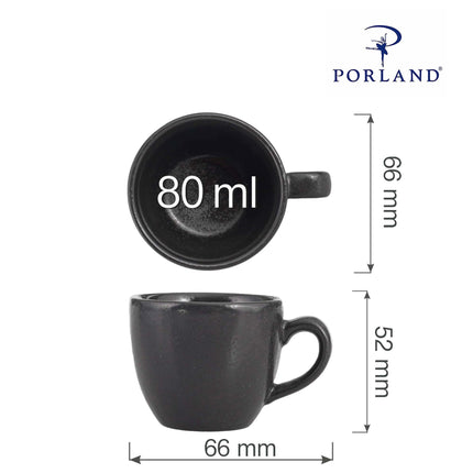 Coal elegant espresso cup, 80ml