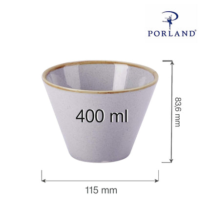 Ashen conical bowl, 100mm