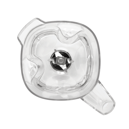 Hamilton Beach Commercial 1.25L polycarbonate blender jug for 908 model, showing clear, durable container with handle and lid.