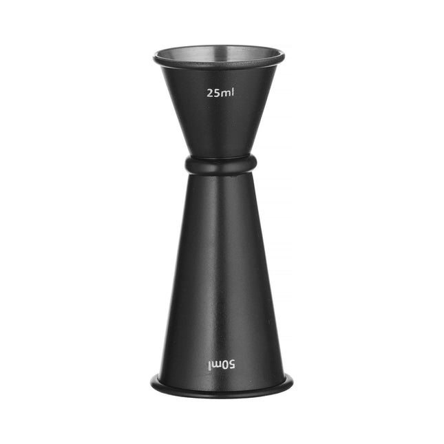 Jigger black with ring, Bar up, 0,06L, Black, o75x(H)70mm