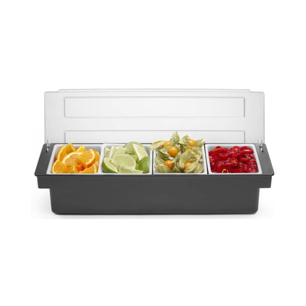 Ingredient box – 4 containers, Bar up, 480x150x(H)100mm