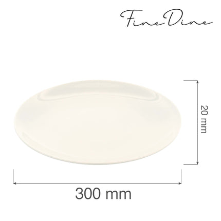 Crema rimless plate, 300mm