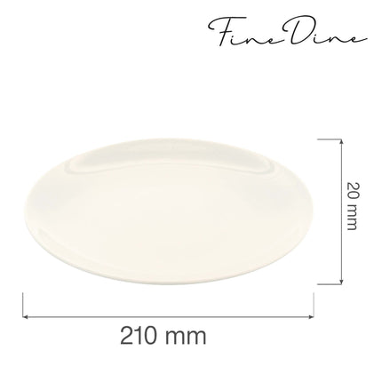 Crema rimless plate, 210mm