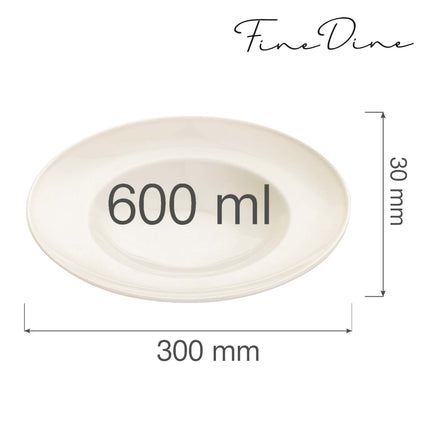 Crema pasta plate, 300mm