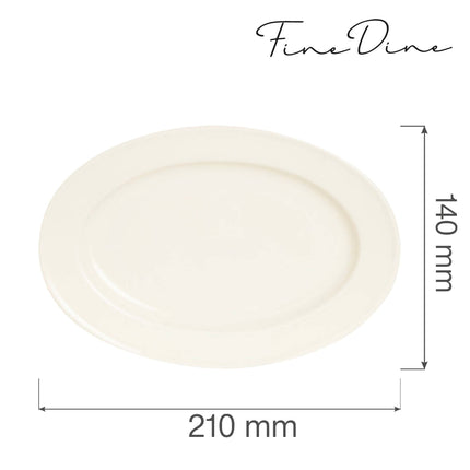 Crema oval dish, 210x140mm