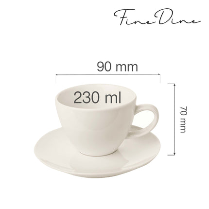 Crema elegant cup with saucer, 230ml