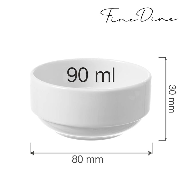 Bianco stackable bowl, 80mm