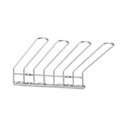 HENDI Glass Hanging Rack Bar Up - Wall Mounted Stainless Steel 3-Tier Glass Storage For Space Saving