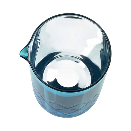 Barfly Mixing Glass 500 Ml Blue - Stainless Steel Interior With Integrated Pouring Spout And Weighted Base