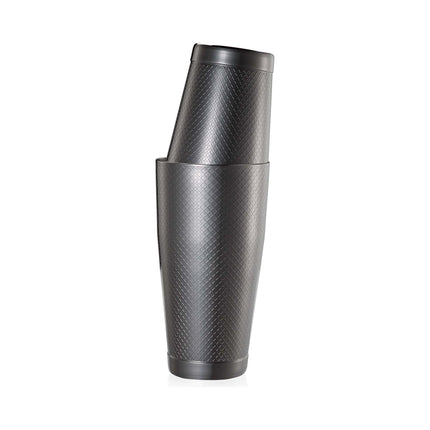 Diamond Lattice shaker/tin set, black, Barfly, 830/530ml