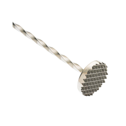 Bar spoon with muddler, 300mm, stainless steel, Barfly
