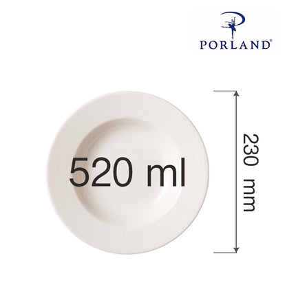 Dove flat rim plate, 230x(h)44mm