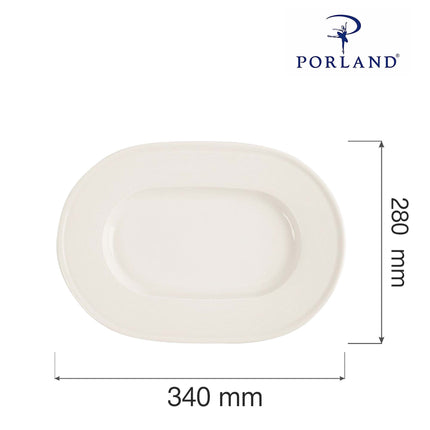 Line oval platter, 280mm