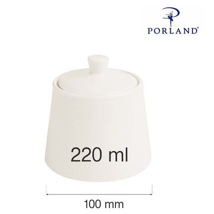 Line sugar bowl with lid , 100mm
