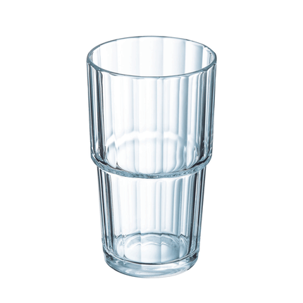 Arcoroc Norvege highball glass, 320ml tall glass for drinks, durable professional-grade drinkware for cafeterias and restaurants
