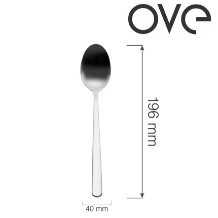 OVE Adria table spoon, 196mm, stainless steel utensil with a polished finish, featuring a rounded handle and classic design.