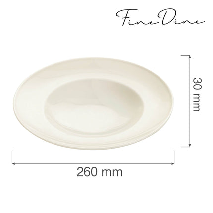 Crema pasta plate, 260mm