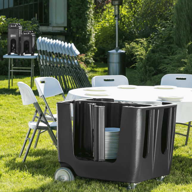 Catering white chair, 540x440x(H)840mm, max 175 kg, Amerbox