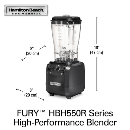 Fury High-Performance Blender, 178x203x(H)457mm
